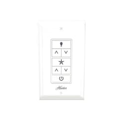 Hunter Universal Ceiling Fan Wall Control Switch - Hunter & Casablanca Fan Light Switch, Controls Speed & Light, Full Range Light Dimmer, Indoor Use - 99815, White