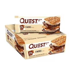 Quest Nutrition S'mores Protein Bar, High Protein, Low Carb, Gluten Free, Keto Friendly, 12 Count