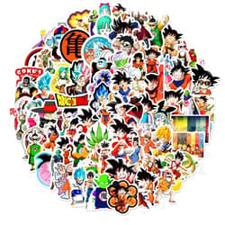 Tvoip 100Pcs Anime Stickers Pack, Cartoon Characters Stickers Movie Decorative Sticker for Water Bottle Laptop Luggage Skateboard Planner, Waterproof Vinyl Horror Decals for Teens Adults