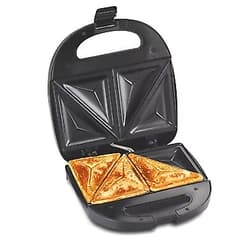 Hamilton Beach Electric Sandwich Maker and Toaster Makes Omelets and Grilled Cheese, 4 Inch, Easy to Store, Black (25430) Sandwich Maker BLACK