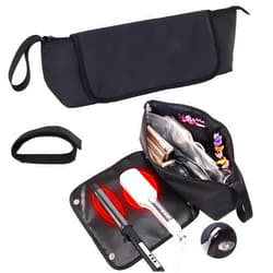 GHWMYD Hair Tools Travel Bag with Removable Heat Resistant Mat Hair Tools Bag,2-in-1 Large Waterproof Hair Tool Organizer for Flat Iron Hair Straightener Hot Hair Styling Tools Travel Essentials