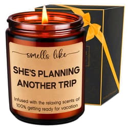 LEADO Candles, Travel Gifts for Women, Gifts for Travelers, Presents for People Who Travel, Girls Trip - Funny Birthday, Valentines Day, Traveling Present for Travelers Women, Mom, Her, Couple