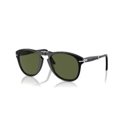 Persol PO0714-95/31 sunglasses FOLDING BLACK w/GREEN 54mm