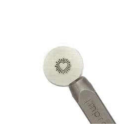 ImpressArt - Heart Burst Metal Stamp, Arts & Crafts Jewelry Stamping Tools, Steel Punch for Handmade Designs & Love Gifts Ideas (6mm)