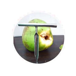 SynSpirit Heavy Duty Food Grade Stainless Steel Tender Green Coconut Opener, Pack of 1