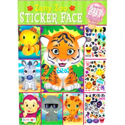 Bendon Zany Zoo Create-A-Face Sticker Pad 42424