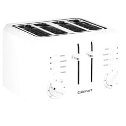 Cuisinart CPT-142P1 4-Slice Compact Plastic Toaster, White