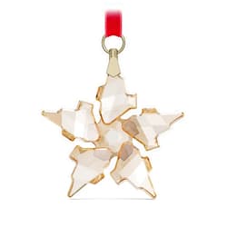 SWAROVSKI Christmas Ornament, 2021 Annual Edition, Festive, Small, Champagne Crystal