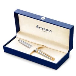 Waterman Hemisphere Essential Stainless Steel Gold Trim Fine Point Fountain Pen - S0920310