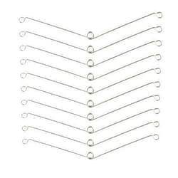 Siktorrwd 10Pcs Spring Clips for Recessed Light Fixtures, Metal Torsion Spring Clips, Recessed Light Covers Replacements for Bathroom Fan, Ceiling Exhaust Fan, Recessed Lighting Trim (Sliver)