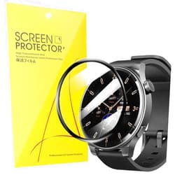 Lamshaw Compatible for TOZO S5 Smart Watch Screen Protector, [3 Pack] 3D Full Coverage PET Screen Protector Film Compatible for TOZO S5 Smart Watch (3 Pack)