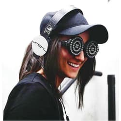 Earthradius Rezz LED USB Rechargeable Illuminating Glasses Spiral LED Full Spectrum Rave Eye Costume Night