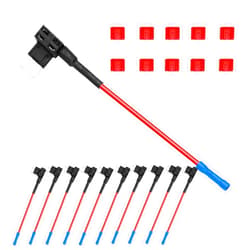 SDZONGES 10PCS Fuse Tap, ATS V-ACS Low Profile mini Add a Circuit Low Profile Fuse Tap, Fuse Taps Automotive with 10PCS 10A Fuse by SDZONGES