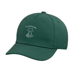 Funny Sad Cat Meme Gifts Funny Sad Cat Meme No Camping Today Camper Outdoorsy Joke Adjustable Baseball Hat