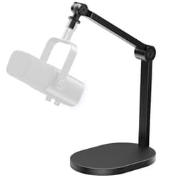 InnoGear Studio Mic Stand, Max Load 2.64 lb Microphone Arm Desk Mount Desktop Microphone Stand for Fifine AM8 K669B Blue Yeti HyperX QuadCast SoloCast AT2020, Webcams Cameras, Black