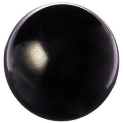 DimcoGray Black Phenolic Ball Knob Female, Brass Insert: 5/16-18