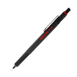 rOtring 600 Full-Metal Body 0.7mm Mechanical Pencil, Black, for Precise Ruler-Based Drawing