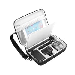 AMAZEAR Carrying Case for DJI Osmo Action 5 Pro,DJI Action5 Pro Accessories Protector Compact Hard Shell Carry Bag Portable for Travel or Home Store, Compatible with Action 3, Action 4 Camera, Black