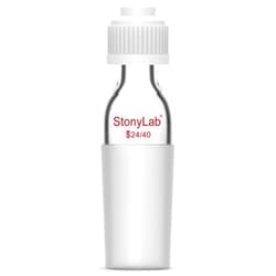 StonyLab Thermometer Inlet Adapter with 24/40 Inner Joint, 80mm Height, for Distillation Apparatus