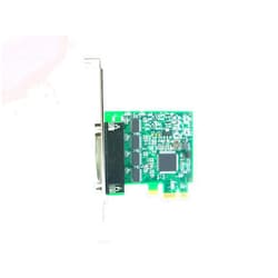Softio LF757KB PCI Express (PCIe) 4 Port RS232 Serial Card Adapter w/Quadplex Cable 36