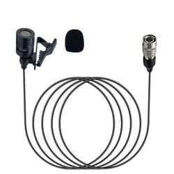 SPTSSWET Lavalier Microphone for Audio-Technica Wireless Bodypack Transmitter System Unidirectional Condenser Super Cardioid Mic with Hirose 4 Pin Plug