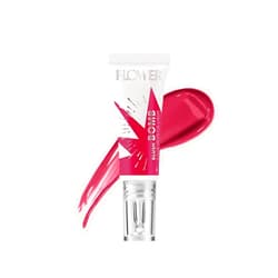 FLOWER Beauty By Drew Barrymore Liquid Blush Makeup Bomb Color Drops -Silky Lightweight Formula + Gel Cream Blush for Cheeks - Radiant + Glossy Finish - Buildable + Lightweight Formula - (Bitten)