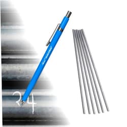 HOT MAX TORCHES Hot Max 27016 Markal Silver-Streak Round Metal Marker with 6 Refills
