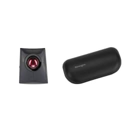 Kensington SlimBlade Pro Wireless Trackball & ErgoSoft Mouse Wrist Rest Bundle (K72080WW, K52802WW)