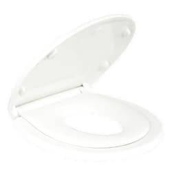 Bath Royale Potty Training Seat - Soft Close, Kingsport BR720-00, Round White, Adult & Child Combo
