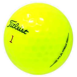 LostGolfBalls.com LostGolfBalls Recycled & Used Pro V1x Yellow 2019 for Titleist Golf Balls, Good Condition, AAA Quality for Titleist Golf Balls