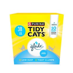 Tidy Cats Purina Tidy Cats Clumping Multi Cat Litter, Glade Clear Springs - 38 lb. Box