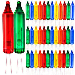 Mudder 200 Count 2.5V Christmas 50/100/150/200 Count Mini Incandescent Wire String Lights Replacement Bulbs Indoor/Outdoor Christmas Lights Decorations for Home Xmas Tree (Multicolor)