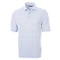 Cutter & Buck Short Sleeve Virtue Eco Pique Stripe Recycled Mens Big and Tall Polo