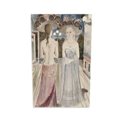 BEDDCH Famous Paul Delvaux Posters Surreal Painter Art Poster (1) Canvas Painting Wall Art Poster for Bedroom Living Room Decor 08x12inch(20x30cm)