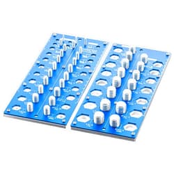 JLYLOL 38 Nut and Bolt Thread Checker, Thread Checker, Accurate Size Thread Checker, Bolt and Nut Identifier Gauge 17 Standard & 21 Metric, 2-in-1 Bolt Size and Thread Gauge with Inch and Centimeter Ruler