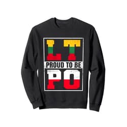 Proud to be Polish Lithuanian Proud Polish Lithuanian Mix Polska and Lithuania Heritage Sweatshirt