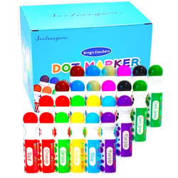 SEETOOOGAMES Bingo Daubers Dot Markers - Mixed Colors Set of 24 Pack - for Toddler Arts and Crafts