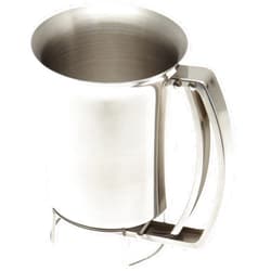 Handy Gourmet Pancake Batter Dispenser- Gourmet Stainless-Steel Pourer- Perfect for Baking Cupcakes, Waffles, Cakes, and Muffins- No Drip Dispenser by Chef Buddy