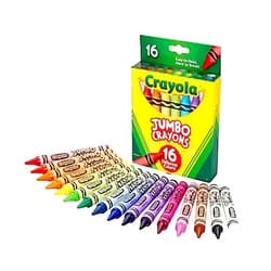 Crayola Jumbo Crayons, Assorted Colors, Great Toddler Crayons, 16 Count