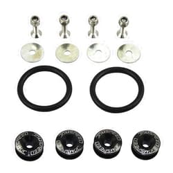 JDMSPEED Black Universal CNC Billet Bumper Trunk Quick Release Fastener Kit