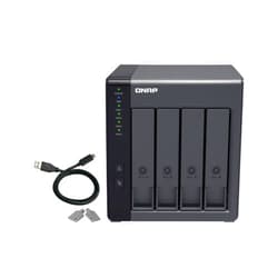 QNAP TR-004 4 Bay Hard Drive Enclosure Direct Attached Storage (DAS) with hardware RAID USB 3.2 Gen 1 Type-C 4 Bay DAS