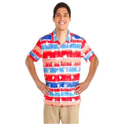 Amscan mens Patriotic Stars and Stripes Shirt