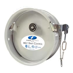 Field Controls - 5MG1 - 2-1/2 x 5-9/16 x 5-9/16 Stainless Steel Barometric Draft Control, Silver