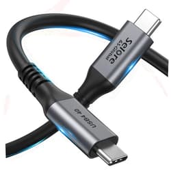 Selore&S-Global USB 4 Cable 6Ft/1.8M, 40Gbps USB C Cable,USB C Monitor Cable for Single 8K/Dual 4K, 100W USB C Charging Cable Compatible for USB 3/4 for Laptop,MacBook,Docking Station.etc