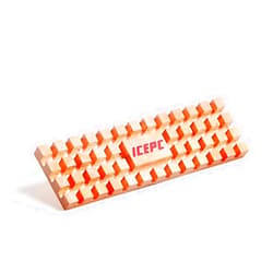 Icepc M.2 2280 SSD Pure Copper Heatsink Kit Cooler Heat Sink with Silicone Based Thermal Pad for Cooling M.2 SSD NGFF NVME SSD(70x20x2mm)