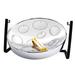 Panyard Jumbie Jam Table Top Steel Drum Kit Chrome 16-inch