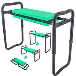5 STAR SUPER DEALS Adjustable Garden Kneeler & Seat with Handles - Heavy-Duty Outdoor Foldable, Portable Garden Stool with Thick EVA Foam Pad, Multi-Purpose Gardening Bench for Kneeling and Sitting.