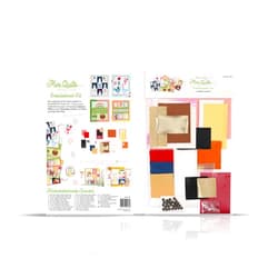 Kimberbell Mini Quilts Embellishment Kit - Embellishments for Crafting Kit, 87pcs Set w. Applique Glitter, Clear Vinyl, & Pom Poms, Embroidery Supplies, Quilting Embellishments