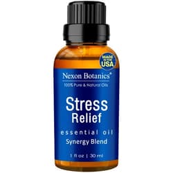 Nexon Botanics Stress Relief Essential Oil Blend 30 ml - Stress Relief & Calm Essential Oil for Diffusers & Aromatherapy - Promotes Relaxation & Rest - Nexon Botanics