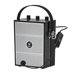 HW HAOWORKS 40W S98 Wireless Voice Amplifier Portable Bluetooth 5.3 PA System with UHF Wireless Mic Headset and Belt, Megaphone Speaker and Microphone Set for Teachers, Indoor/Outdoor Events